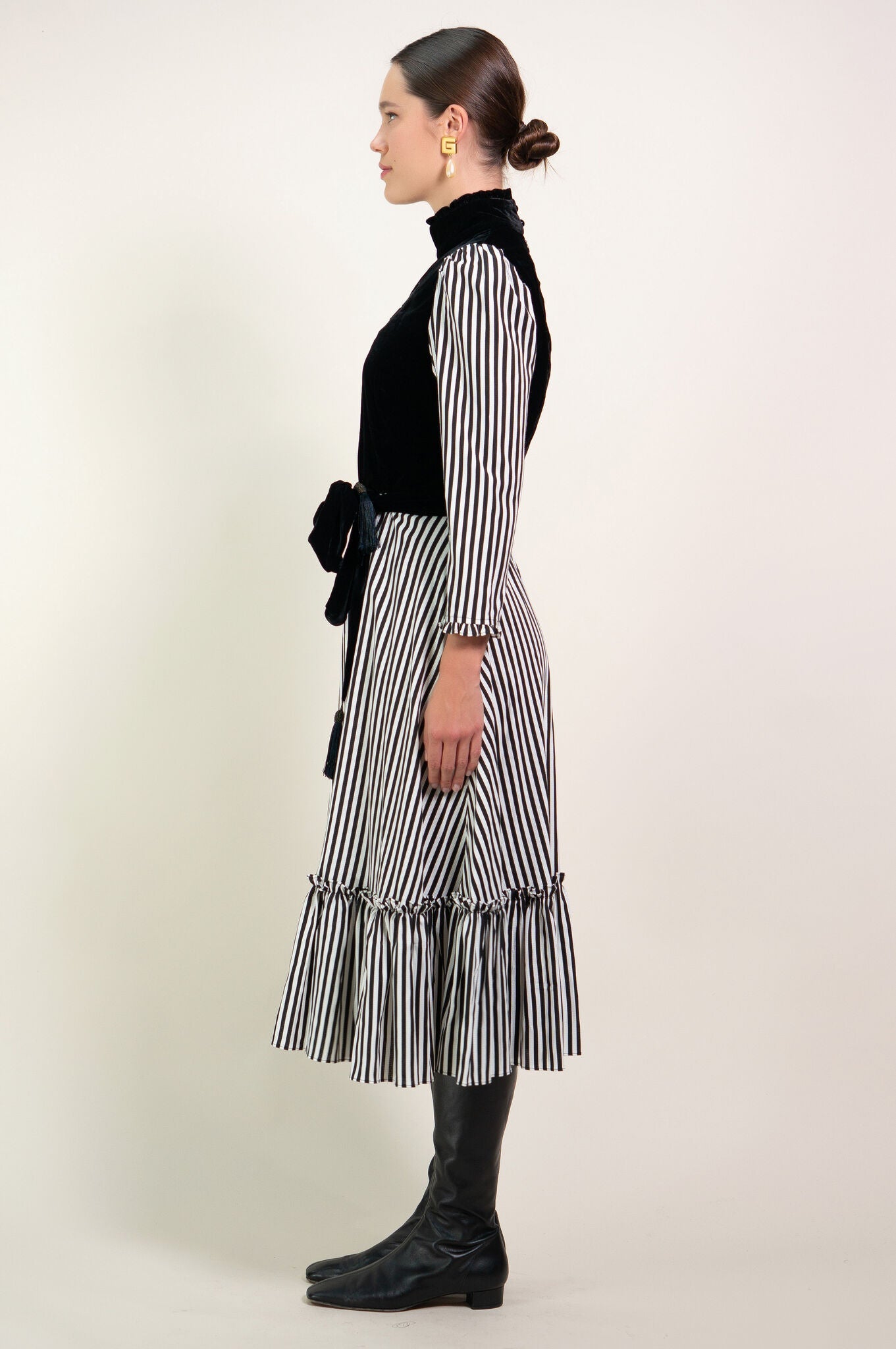 Kristinit Stripe Sirsna Heart Dress