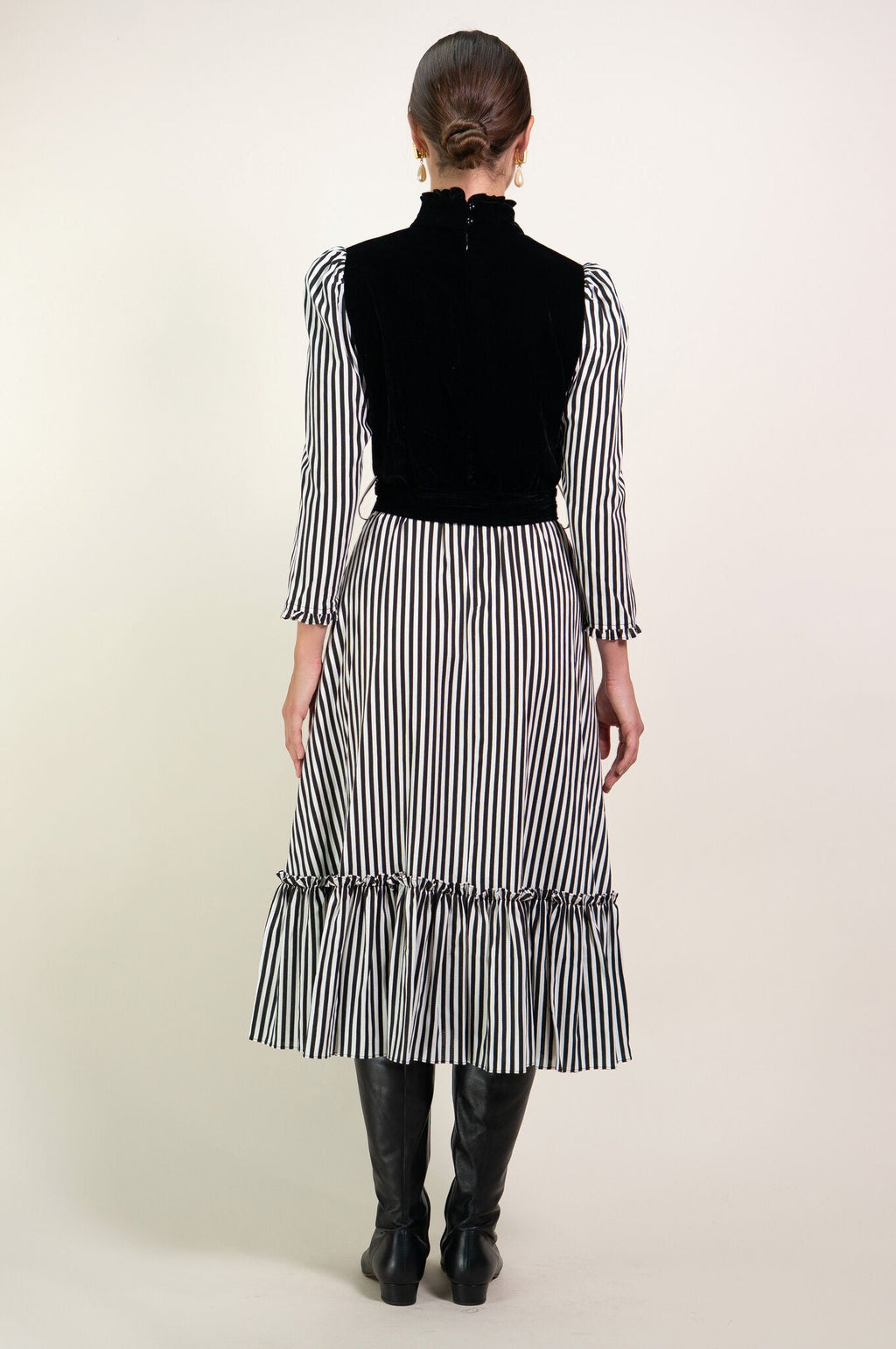 Kristinit Stripe Sirsna Heart Dress