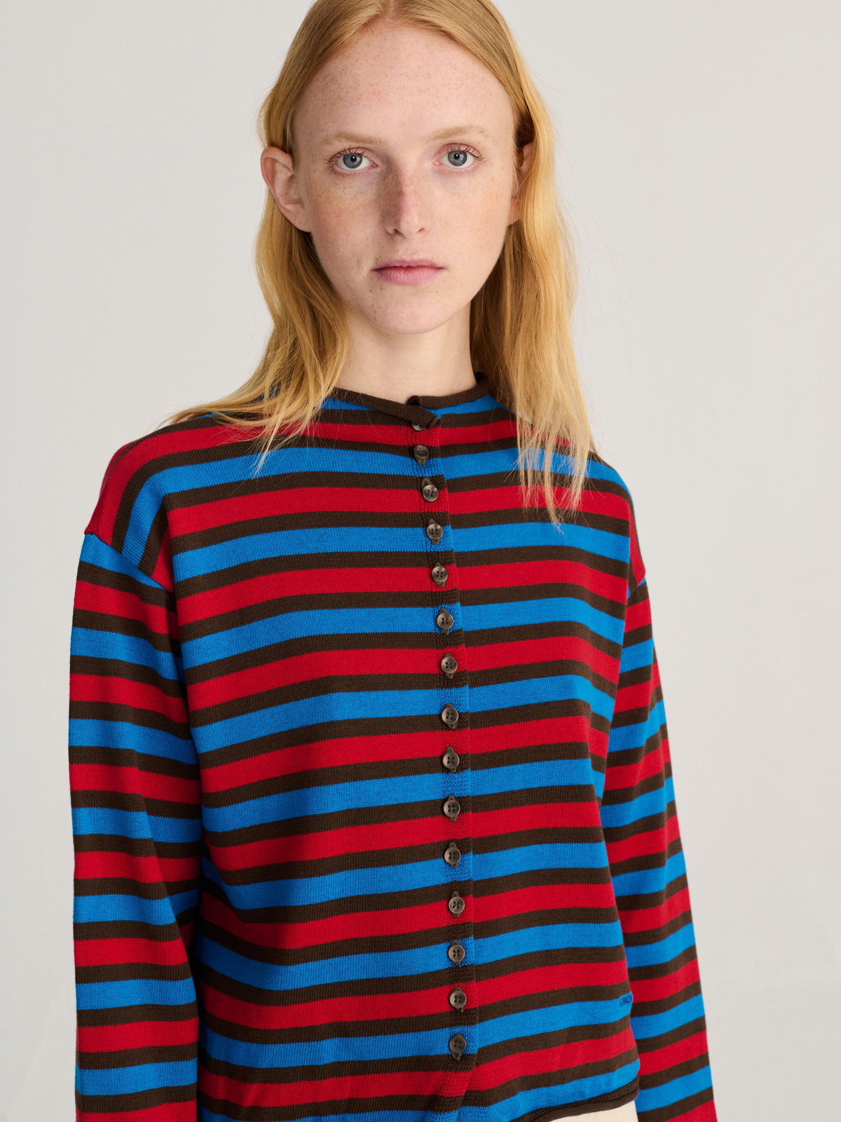 Bobo Choses Striped Cotton Cardigan