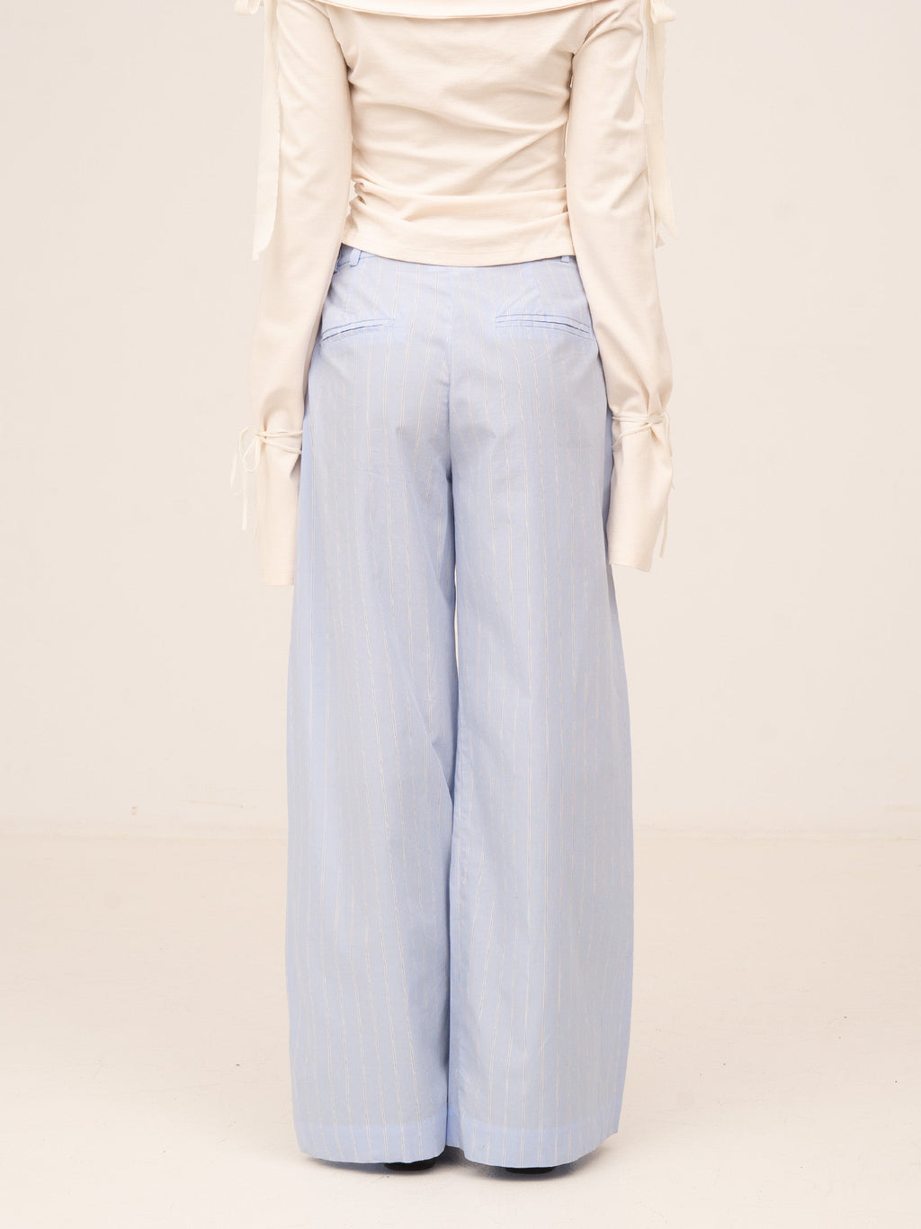 Carmensays Trousers - Striped Flash Blue