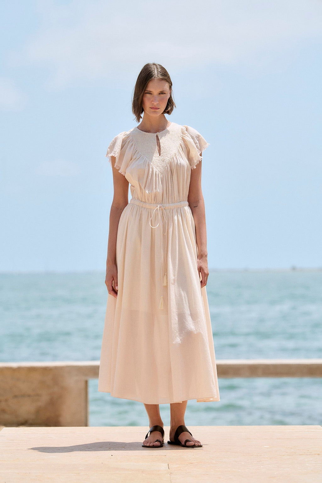 Sita Murt Striped Midi Dress