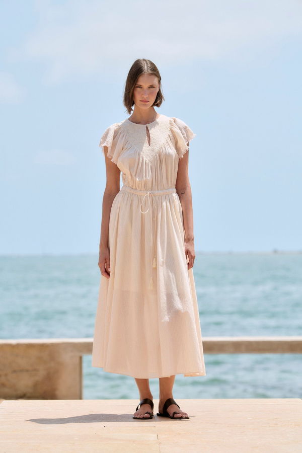 Sita Murt Striped Midi Dress