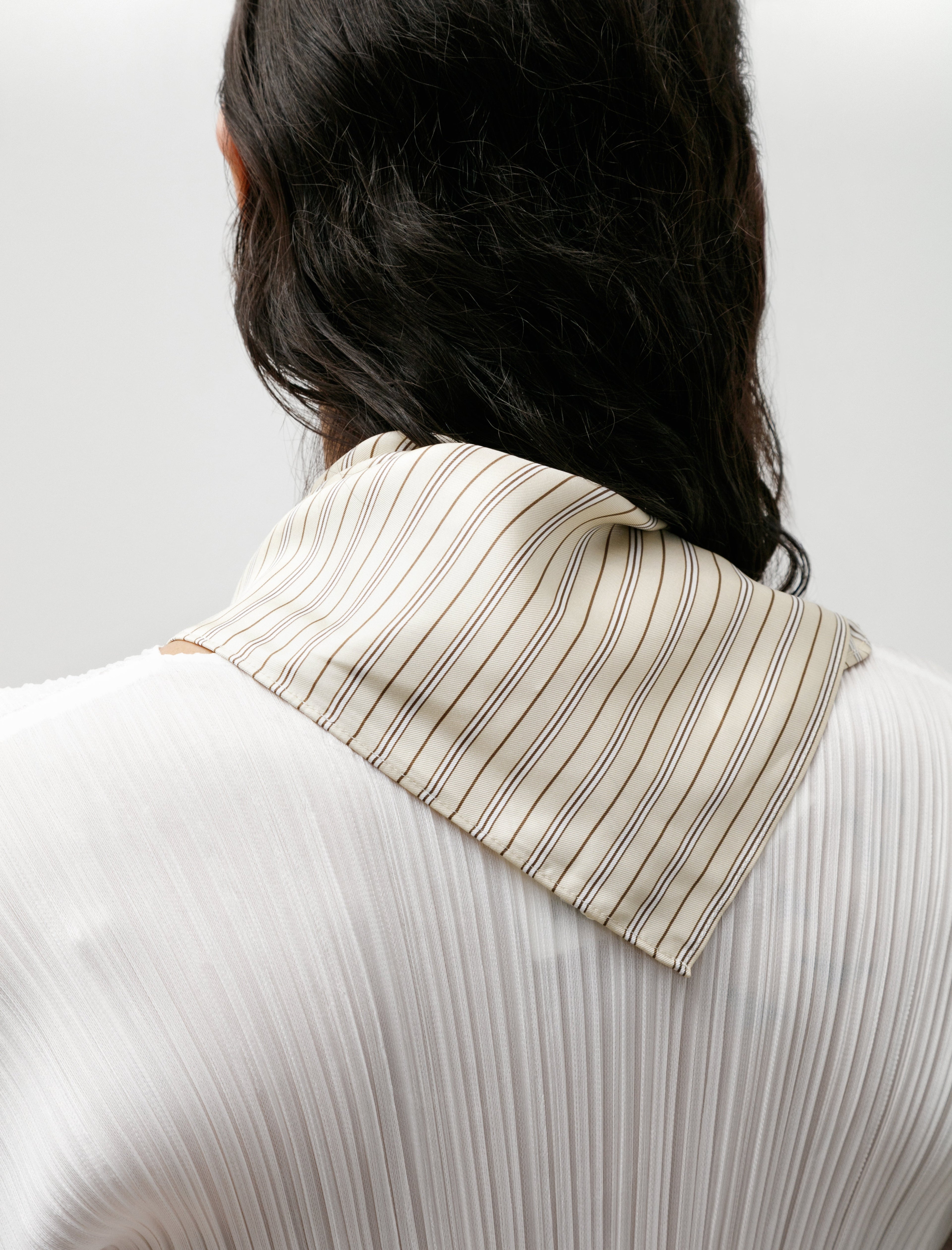 Totême Striped Silk Scarf