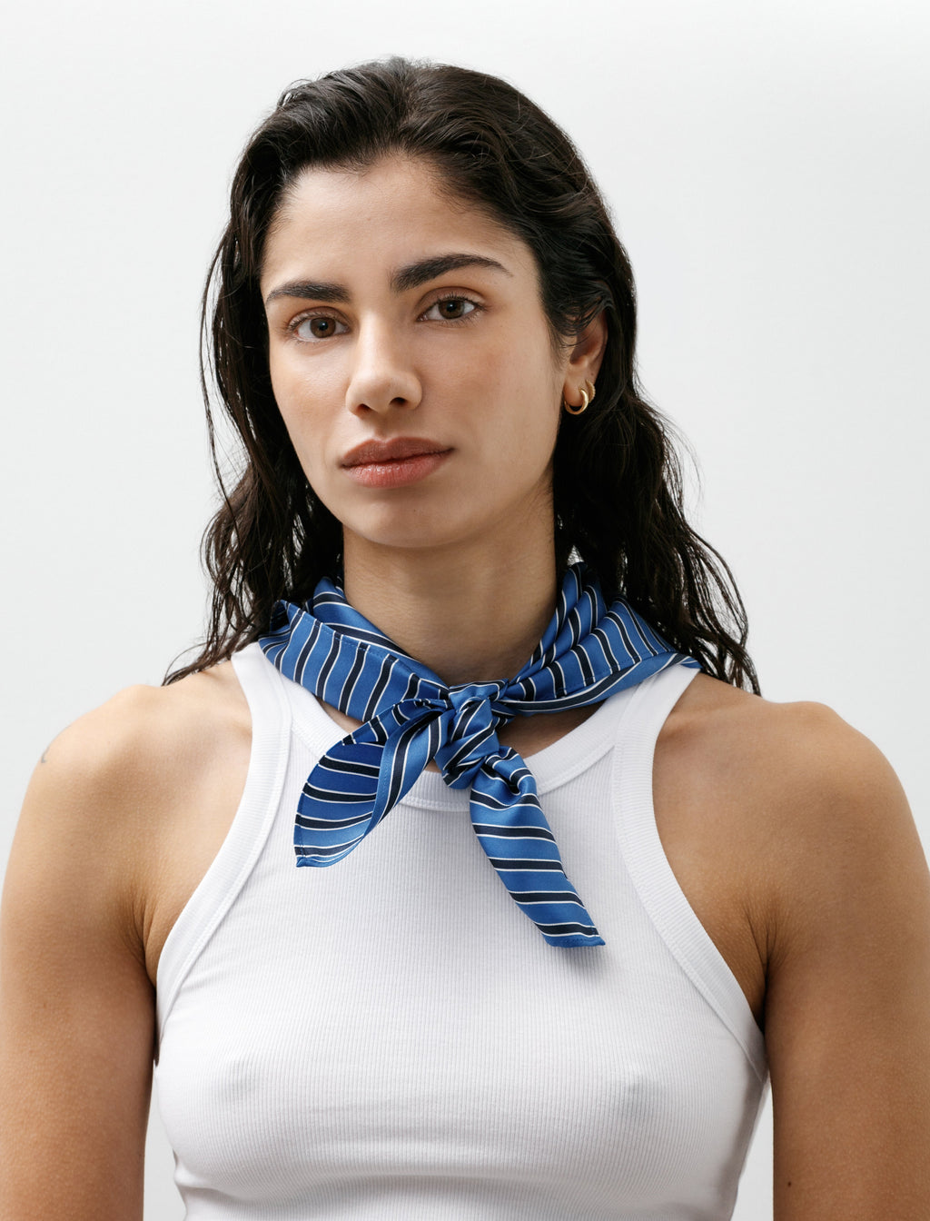 Totême Striped Silk Scarf