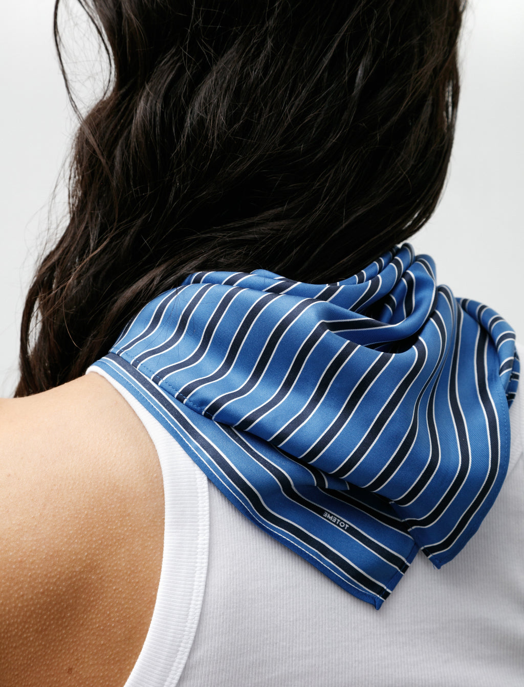 Totême Striped Silk Scarf