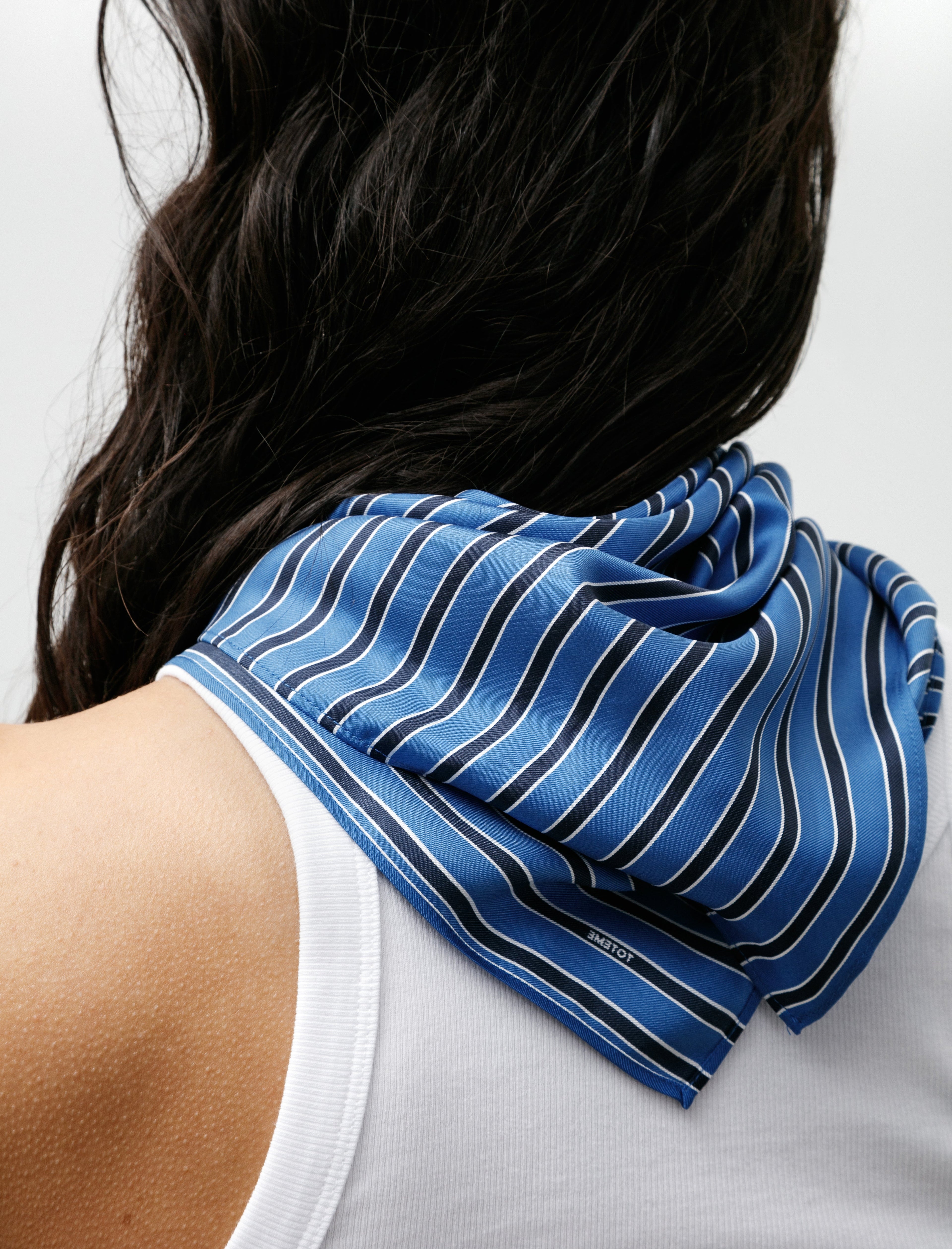 Totême Striped Silk Scarf