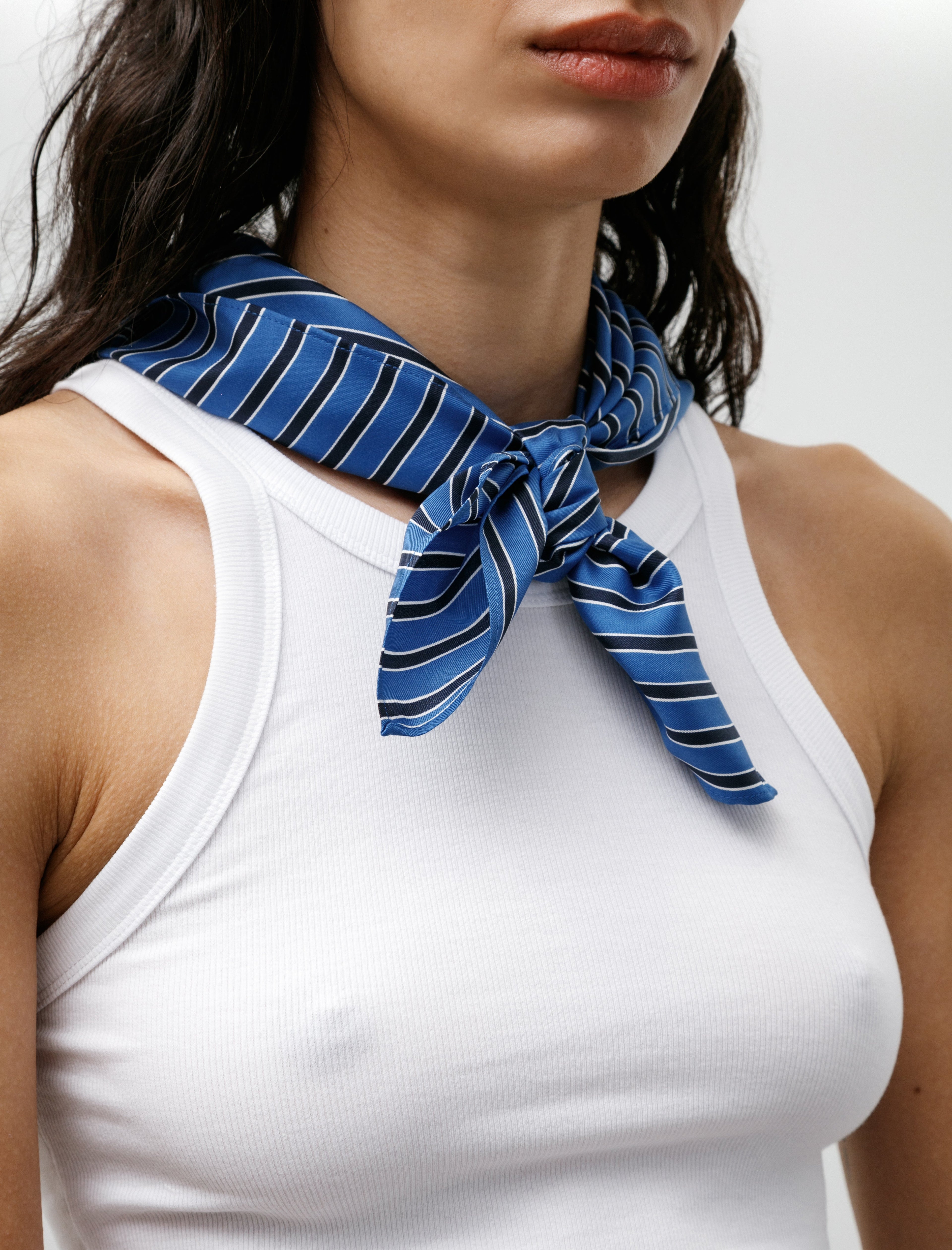 Totême Striped Silk Scarf