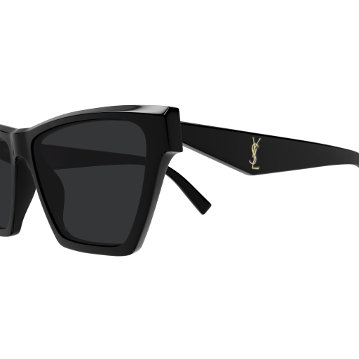 Saint Laurent Strong Cat Eye Shape Sunglasses - Black