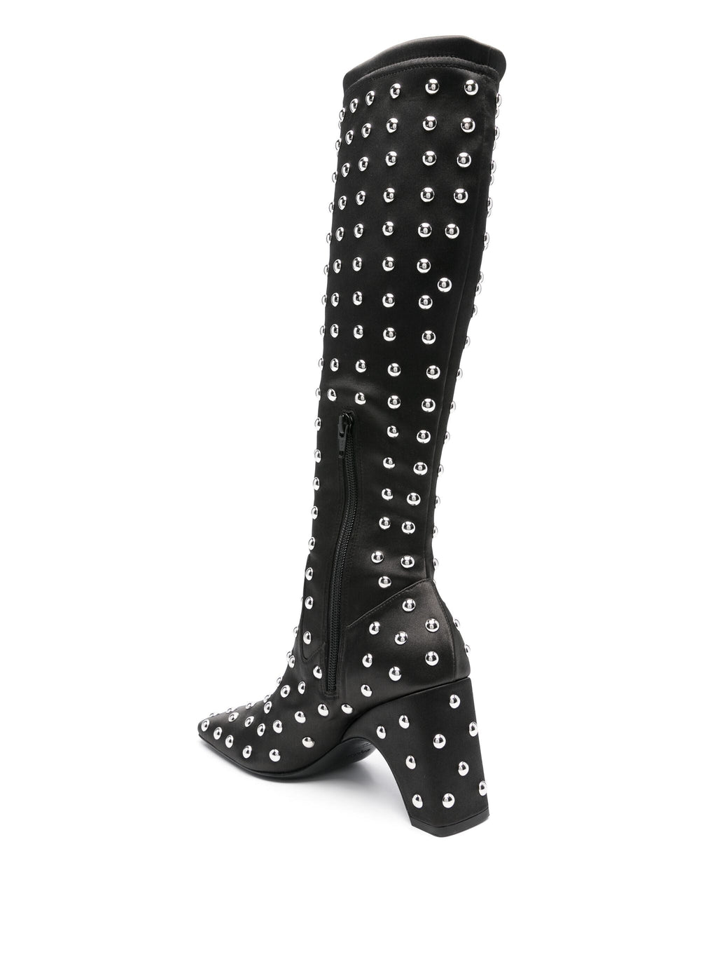 Coperni Studded Bridge Stretch Boots - Black/Silver