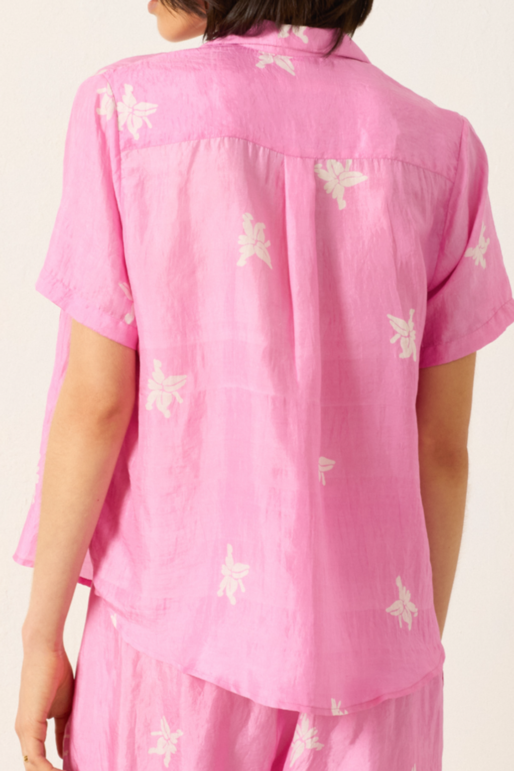 Alix Of Bohemia Styla Jasmin Tie Blouse - Med Pink