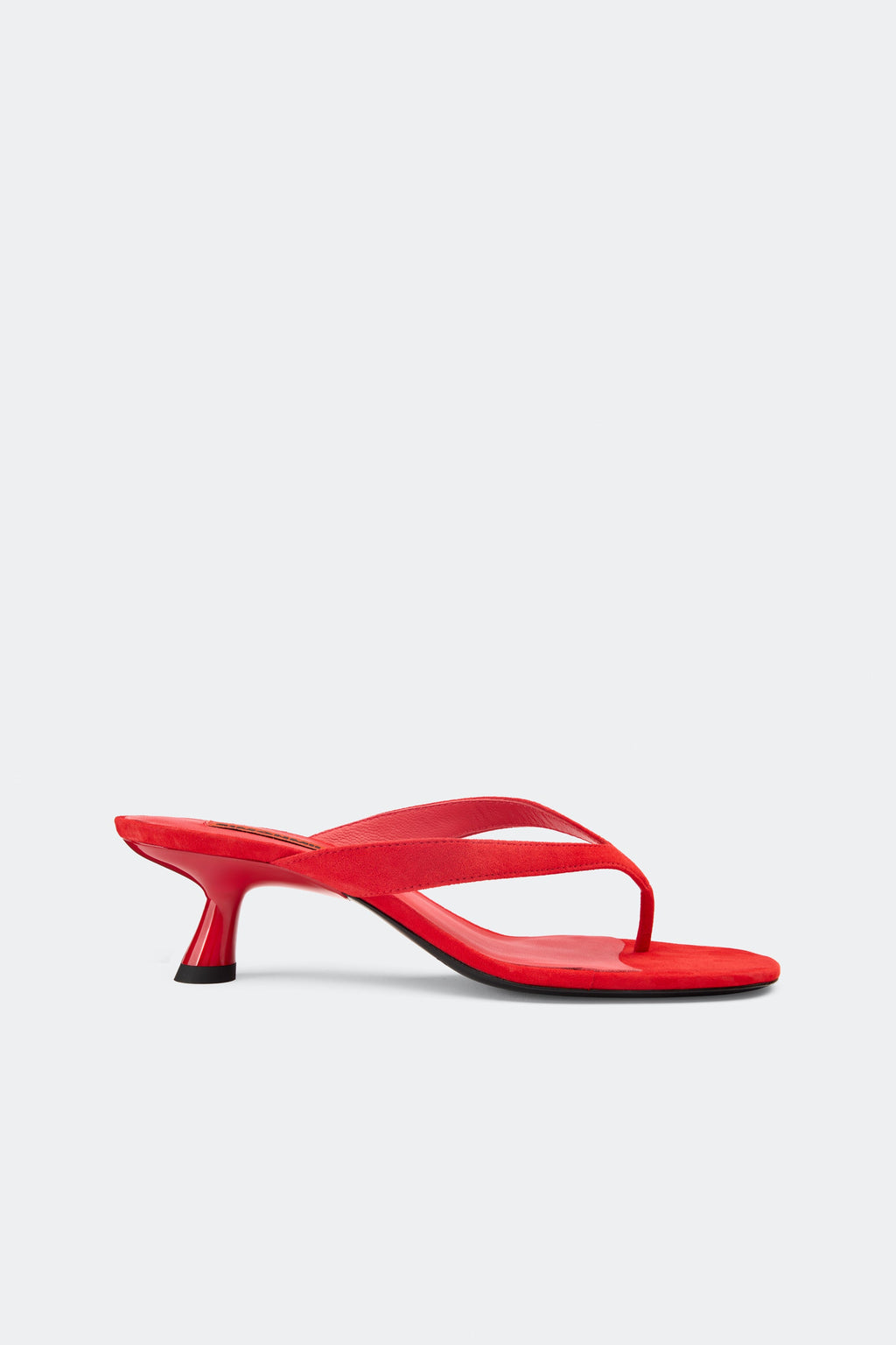 Simon Miller Suede Beep Thong Heels - Lucky Red