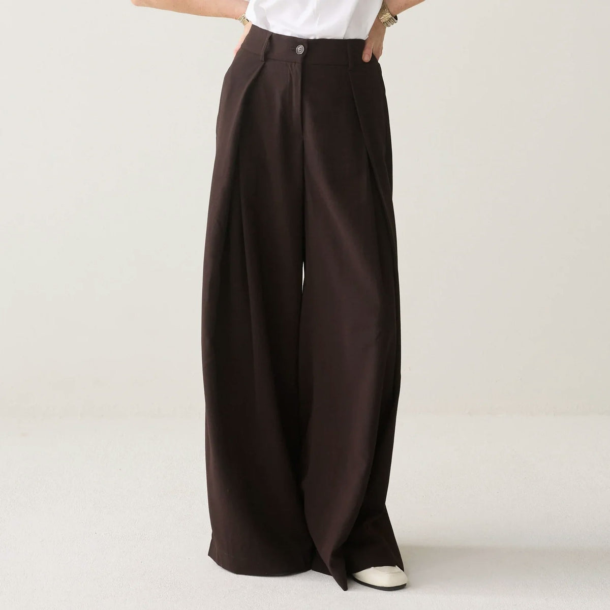 Summum Mega-Wide Trousers - Chocolate Brown