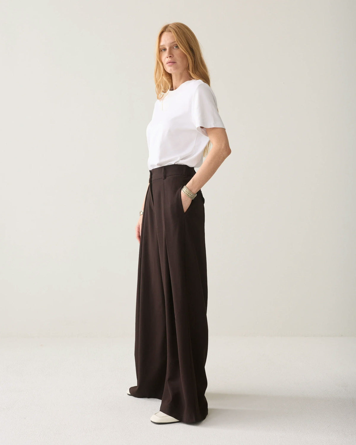 Summum Mega-Wide Trousers - Chocolate Brown
