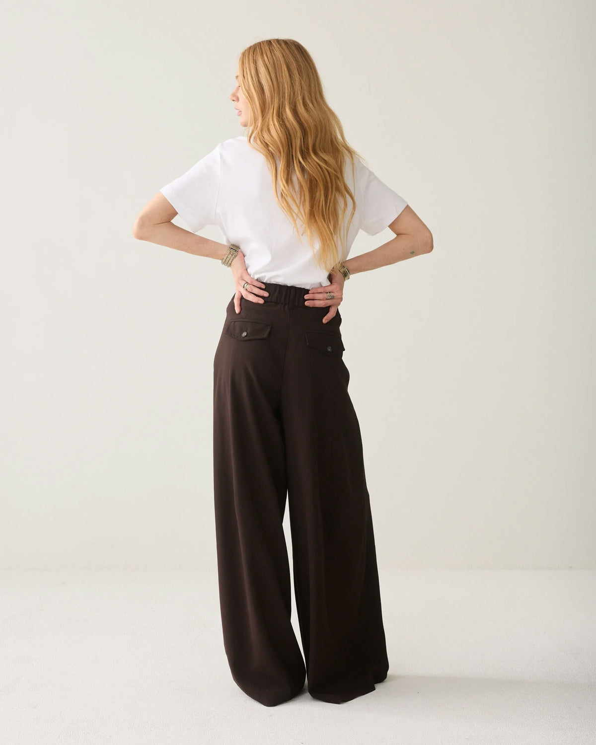 Summum Mega-Wide Trousers - Chocolate Brown