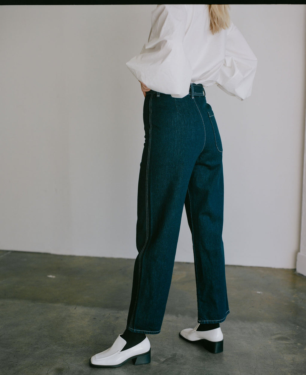 Suzanne Rae Wide Toe Loafer - White