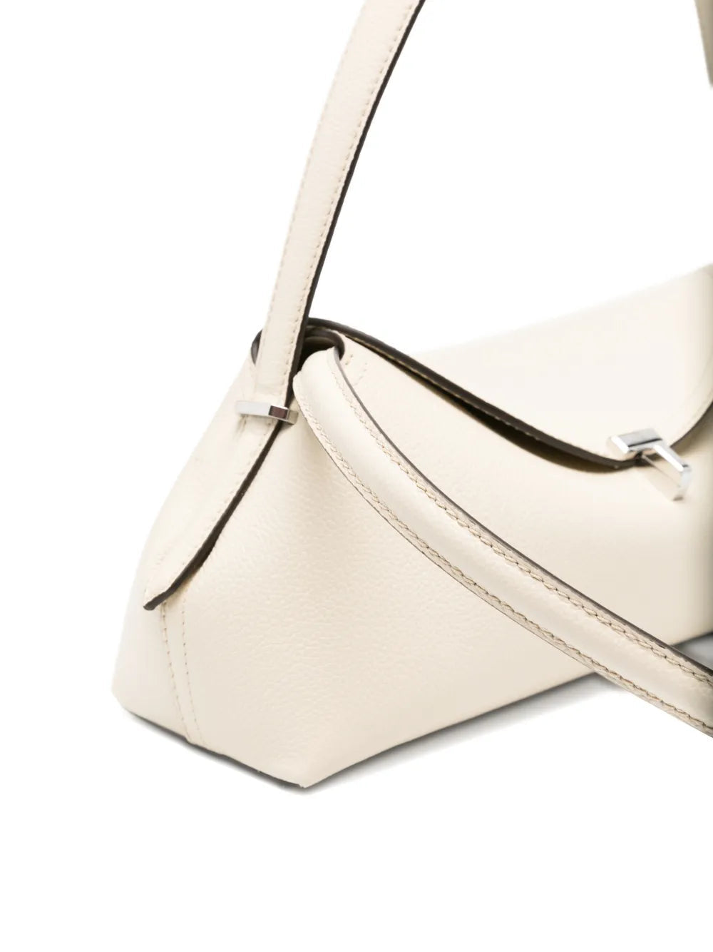 Totême T-Lock Grained Leather Shoulder Bag
