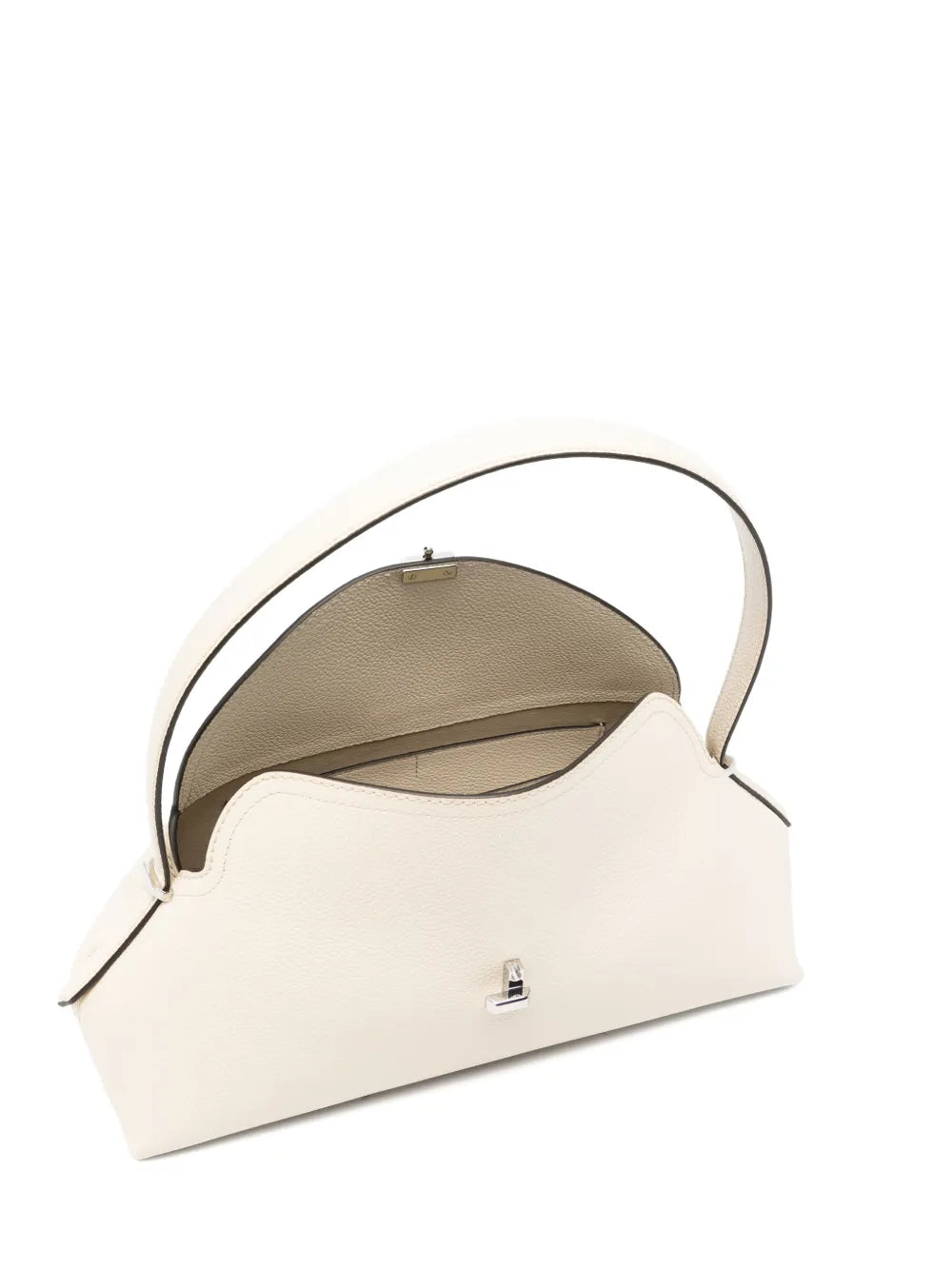 Totême T-Lock Grained Leather Shoulder Bag