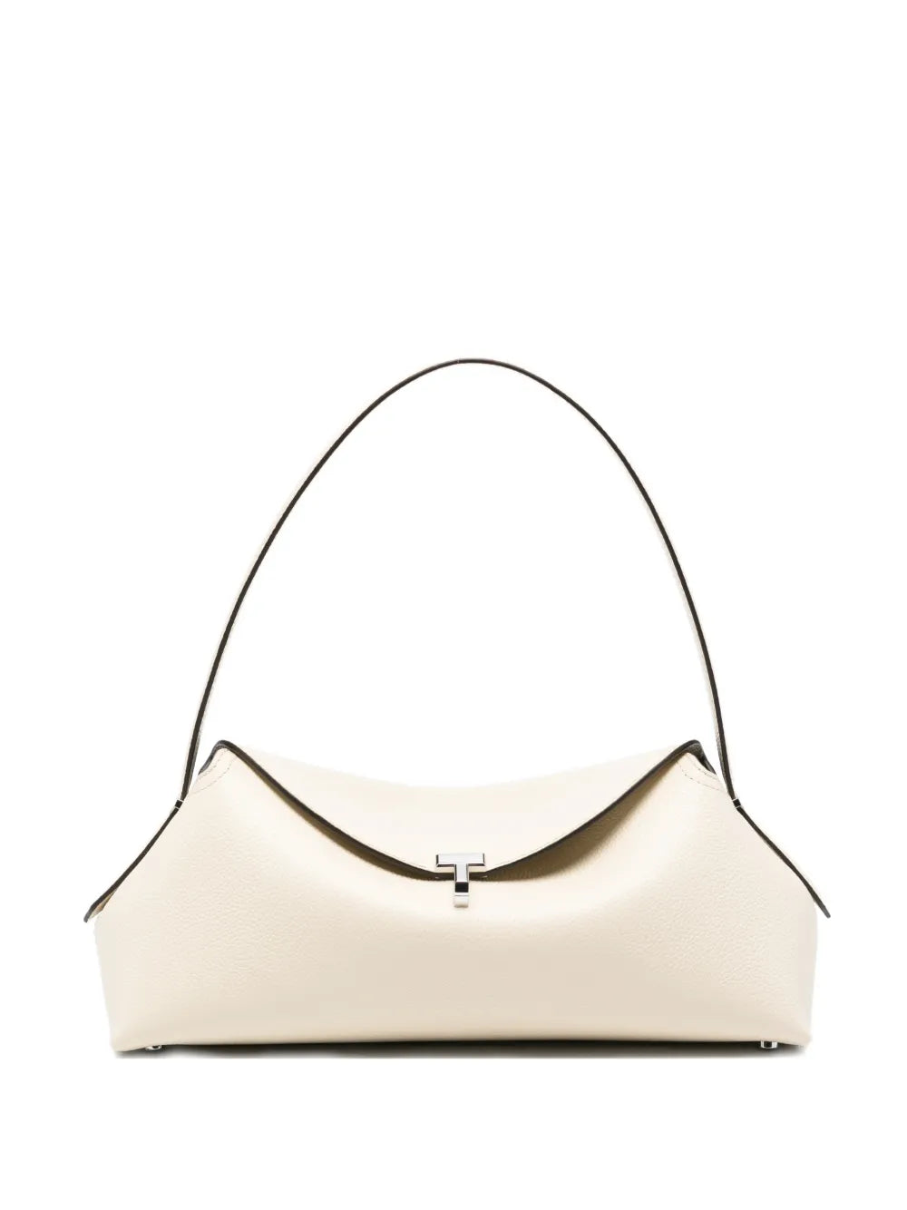 Totême T-Lock Grained Leather Shoulder Bag
