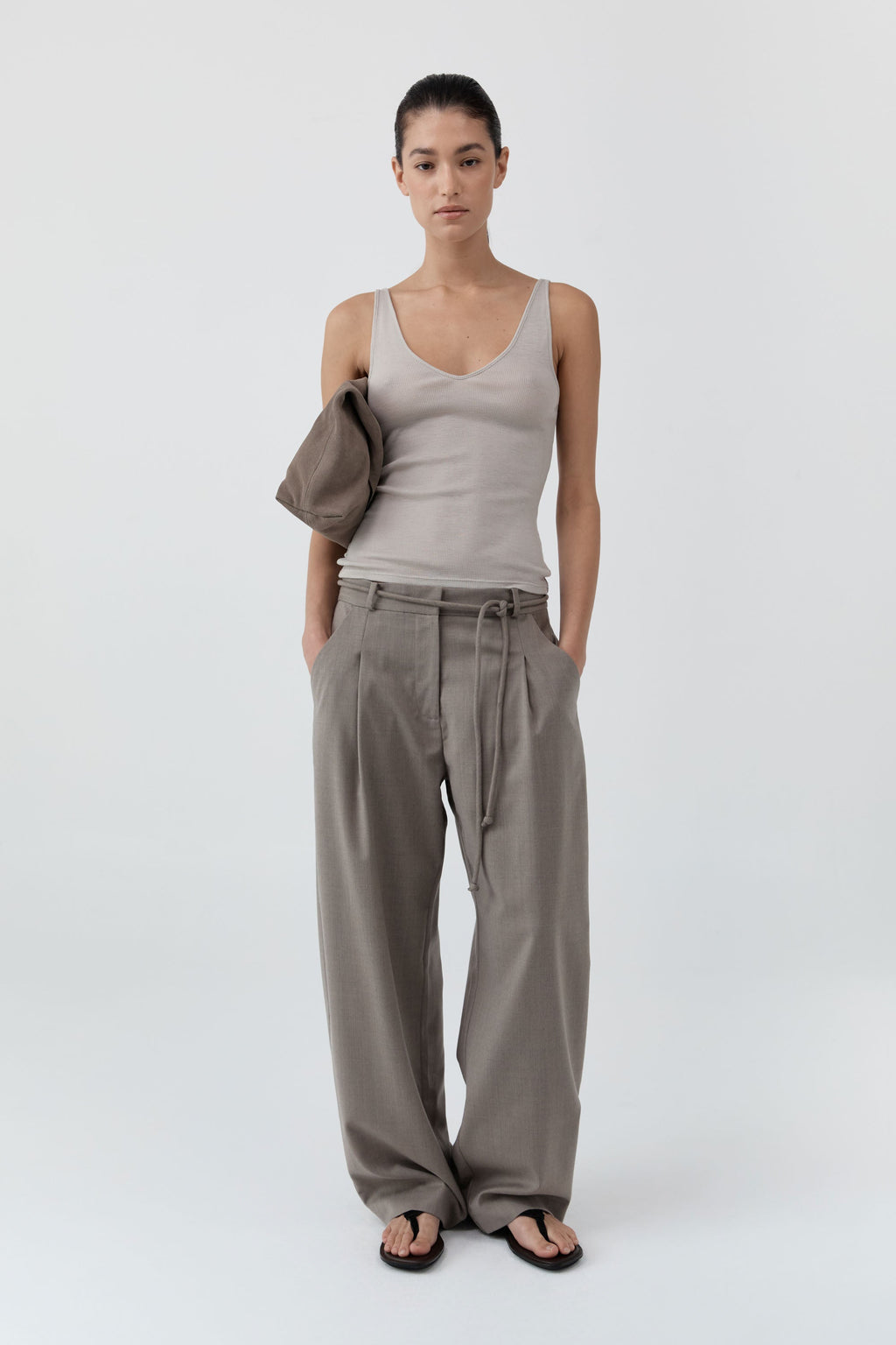 St. Agni Tailored Barrel Pants