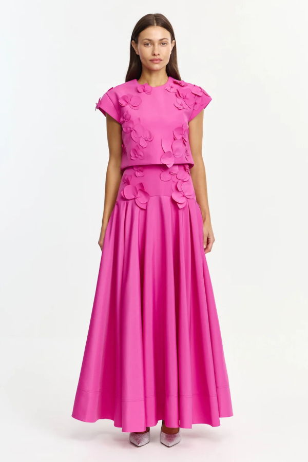 Acler Tanby Maxi Dress - Pink Topaz