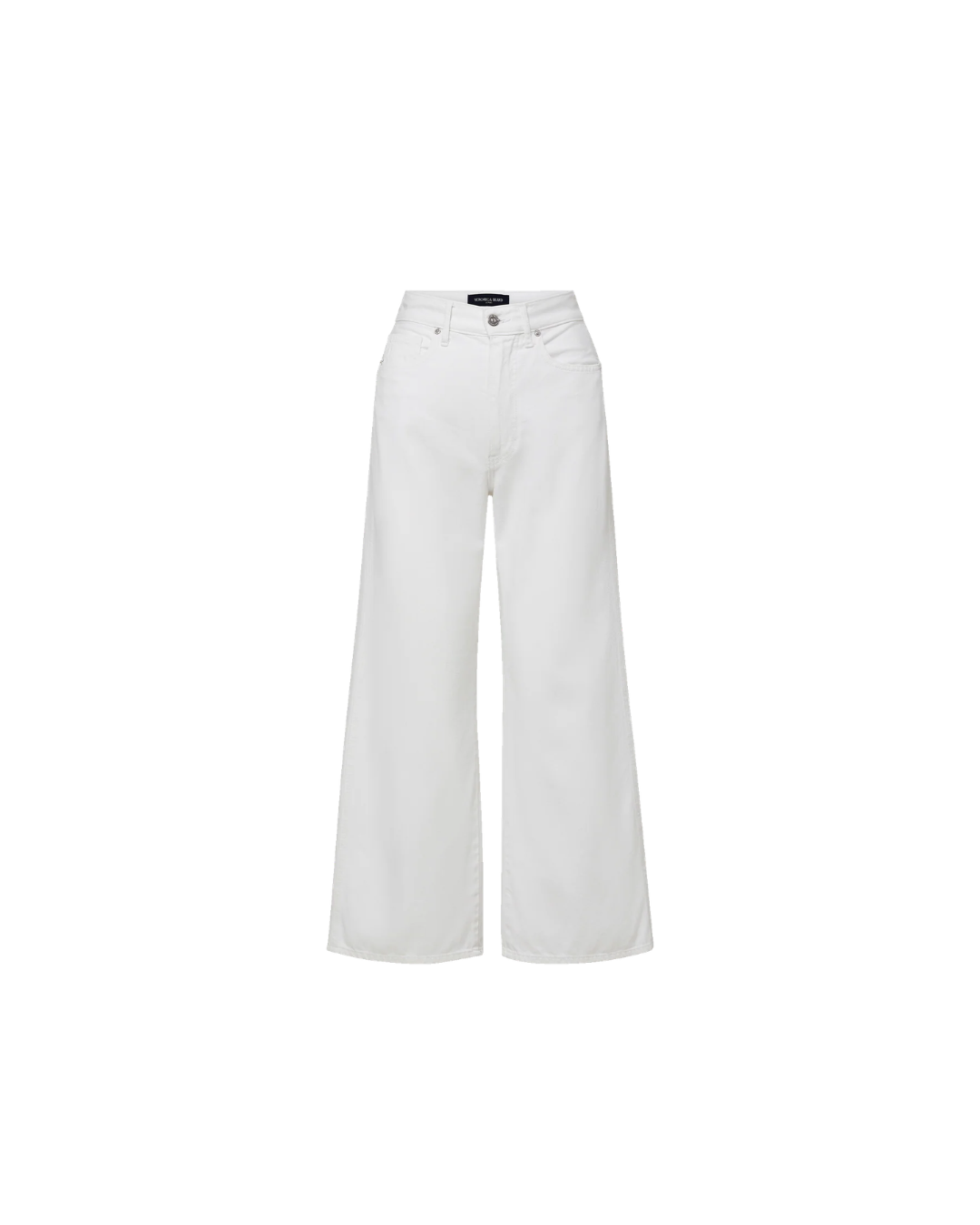 Veronica Beard Taylor Cropped Wide Leg Jean - White