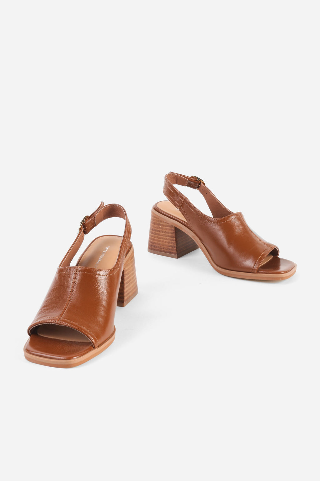 "INTENTIONALLY __________." Teresa Slingback Open Toe Block Heel