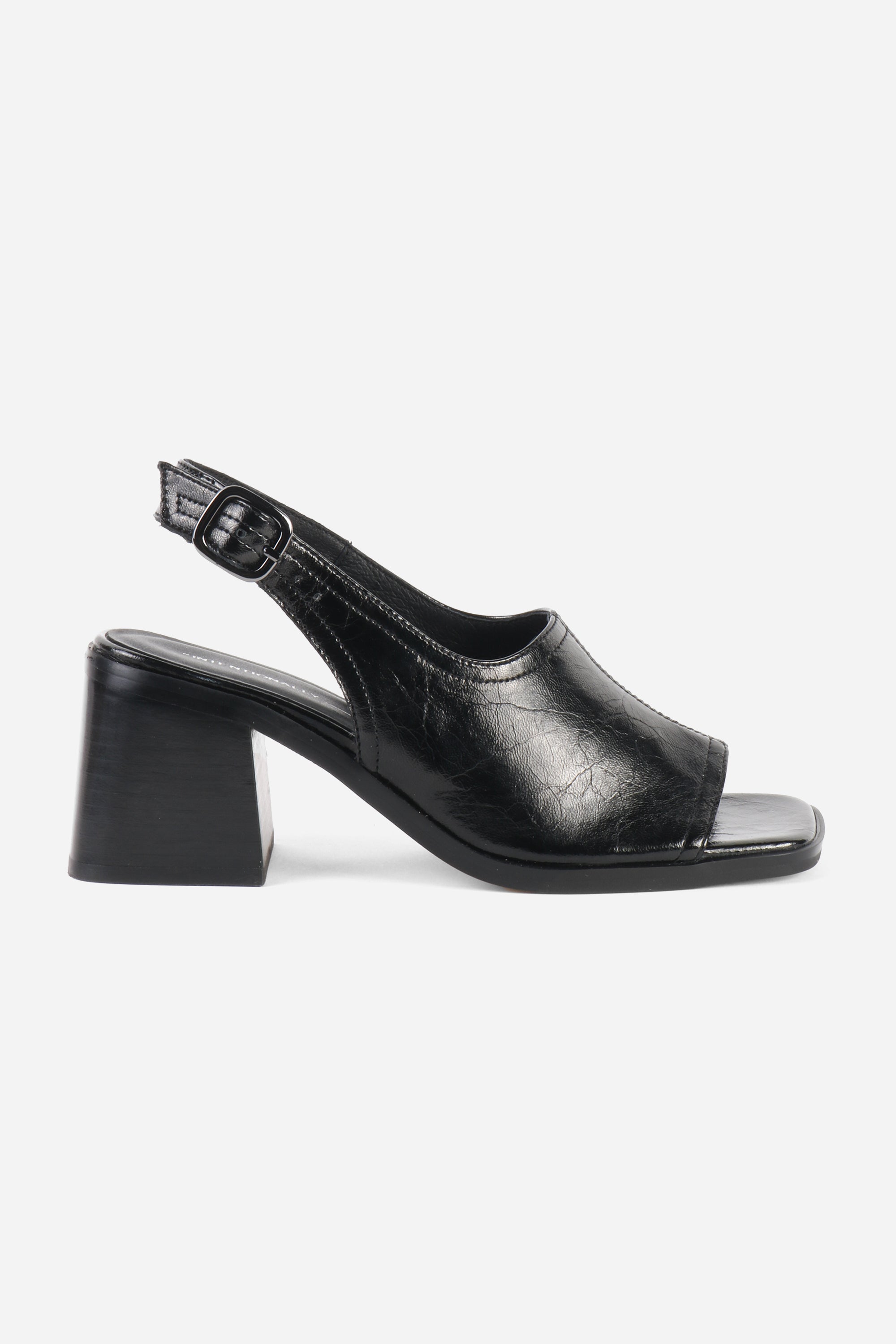 "INTENTIONALLY __________." Teresa Slingback Open Toe Block Heel
