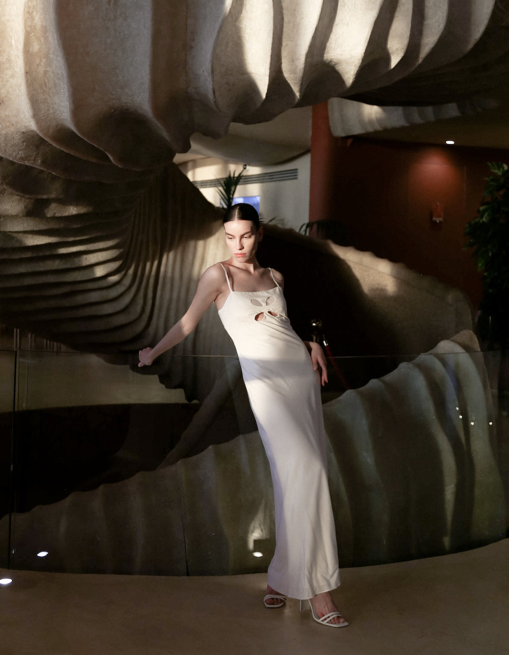 Maet Terfil Long Dress - White
