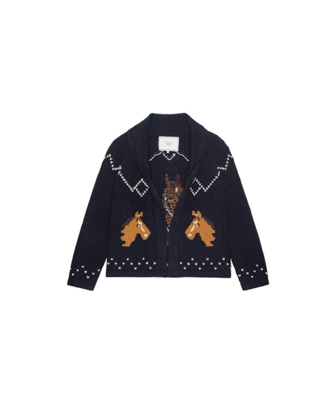 The Great. The Horse Lodge Cardigan - Navy