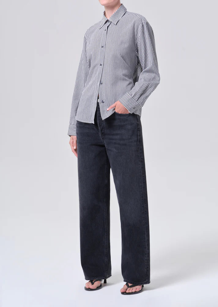 AGOLDE Theo Shirt - Solene Stripe