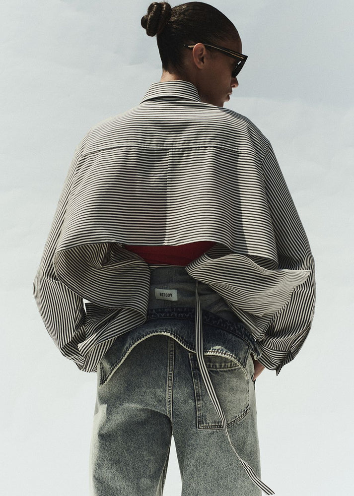 AGOLDE Theo Shirt - Solene Stripe
