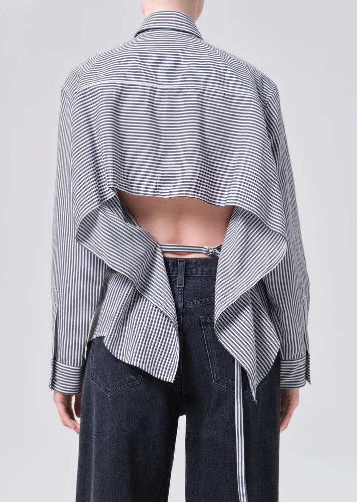 AGOLDE Theo Shirt - Solene Stripe