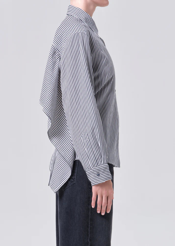 AGOLDE Theo Shirt - Solene Stripe