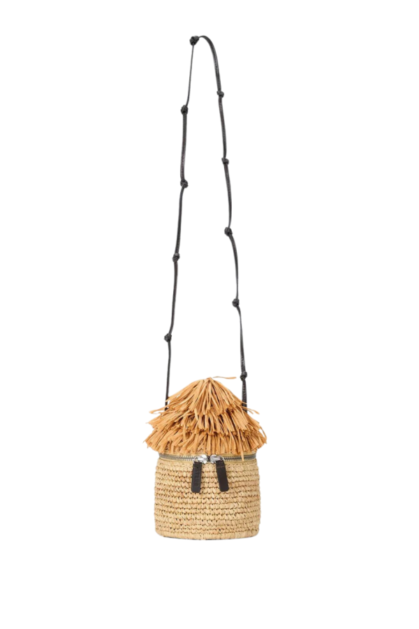 Staud Tiki Raffia Bag - Natural