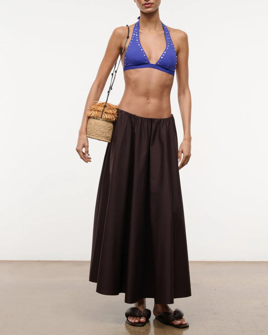 Staud Tiki Raffia Bag - Natural