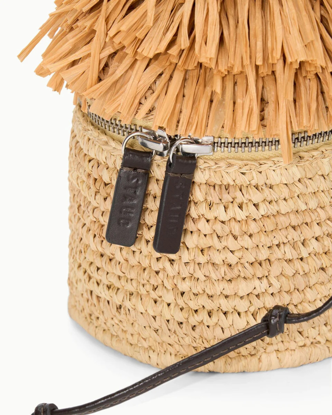 Staud Tiki Raffia Bag - Natural