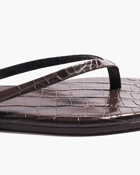 TKEES Lily Square Toe Croc Sandals
