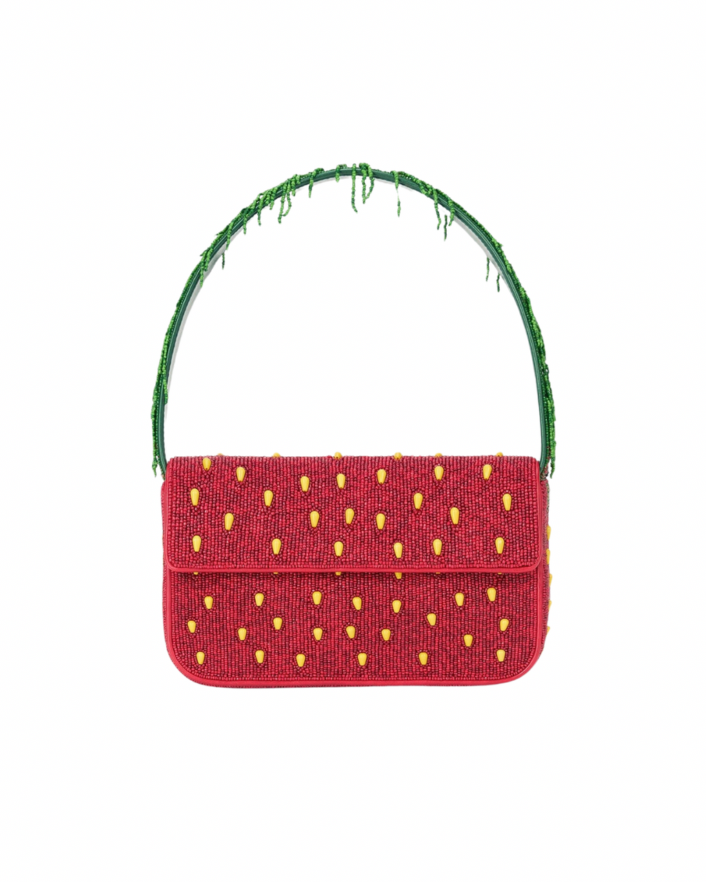 Staud Tommy Beaded Bag - Strawberry Dream