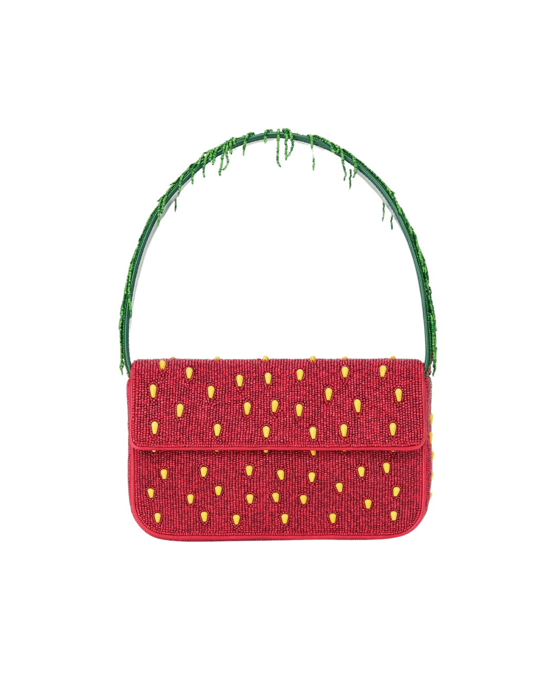 Staud Tommy Beaded Bag - Strawberry Dream