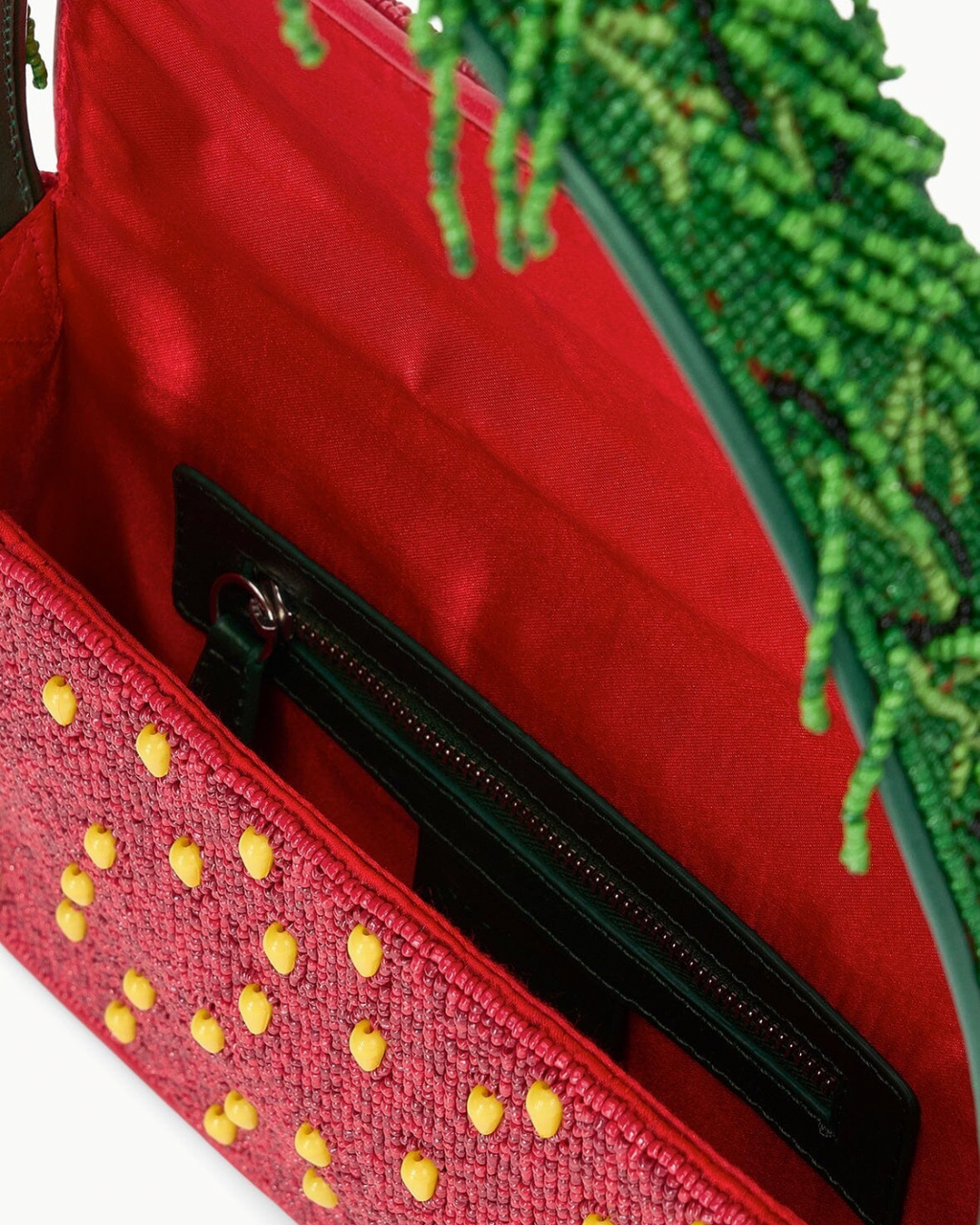 Staud Tommy Beaded Bag - Strawberry Dream
