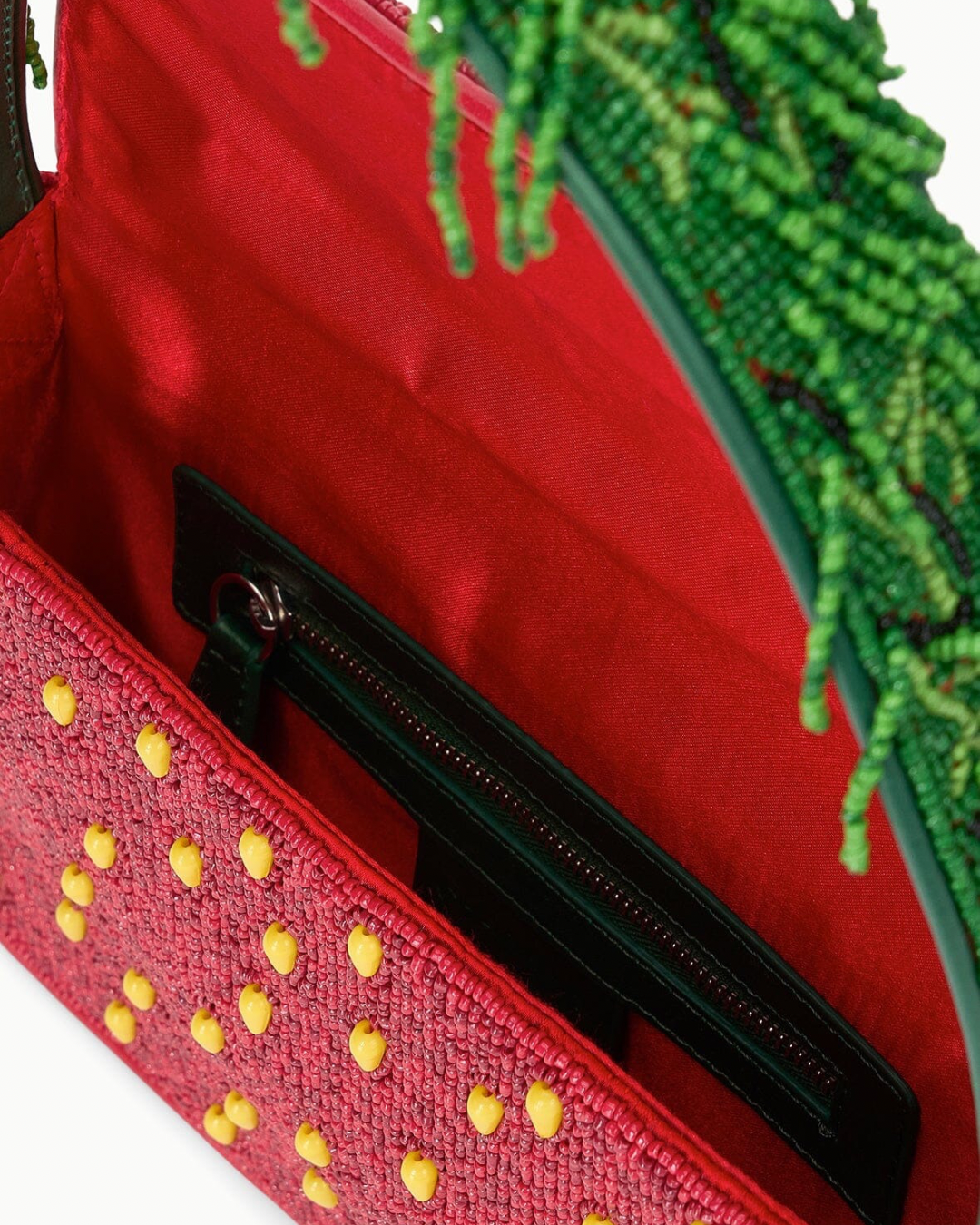 Staud Tommy Beaded Bag - Strawberry Dream