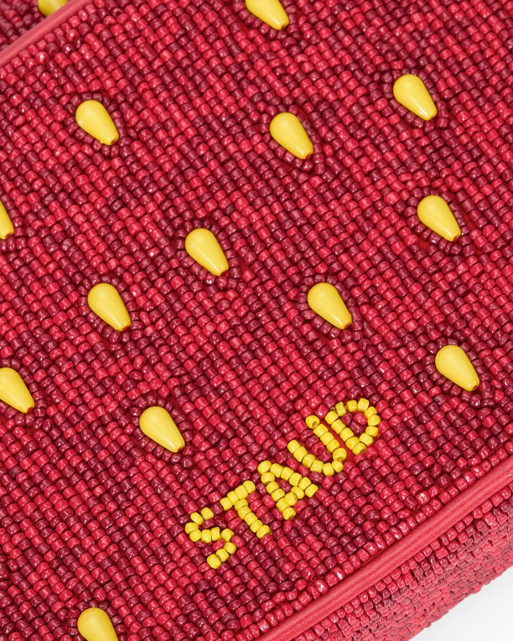 Staud Tommy Beaded Bag - Strawberry Dream
