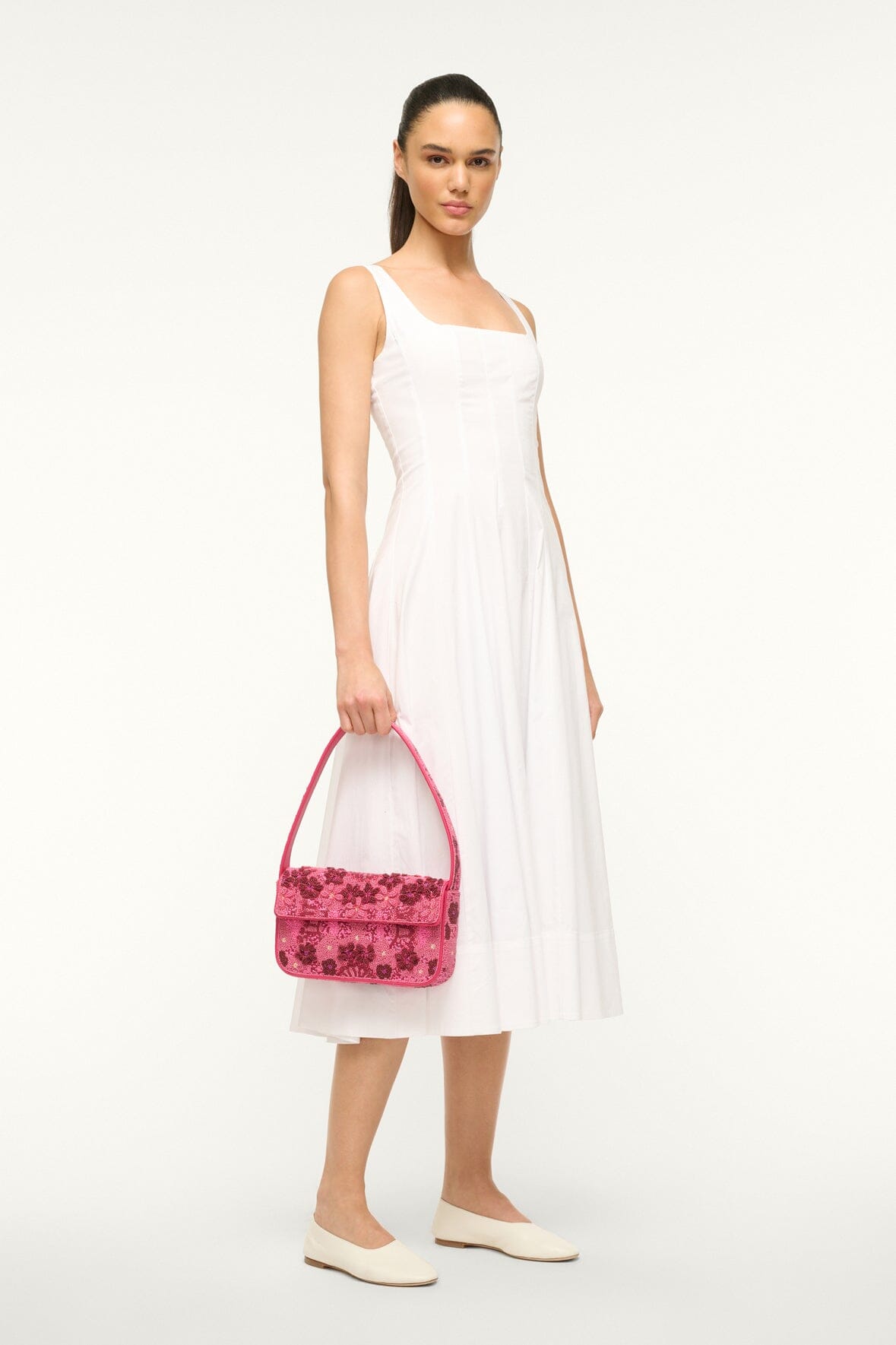 Staud Tommy Beaded Bag - Blossom Garden Party