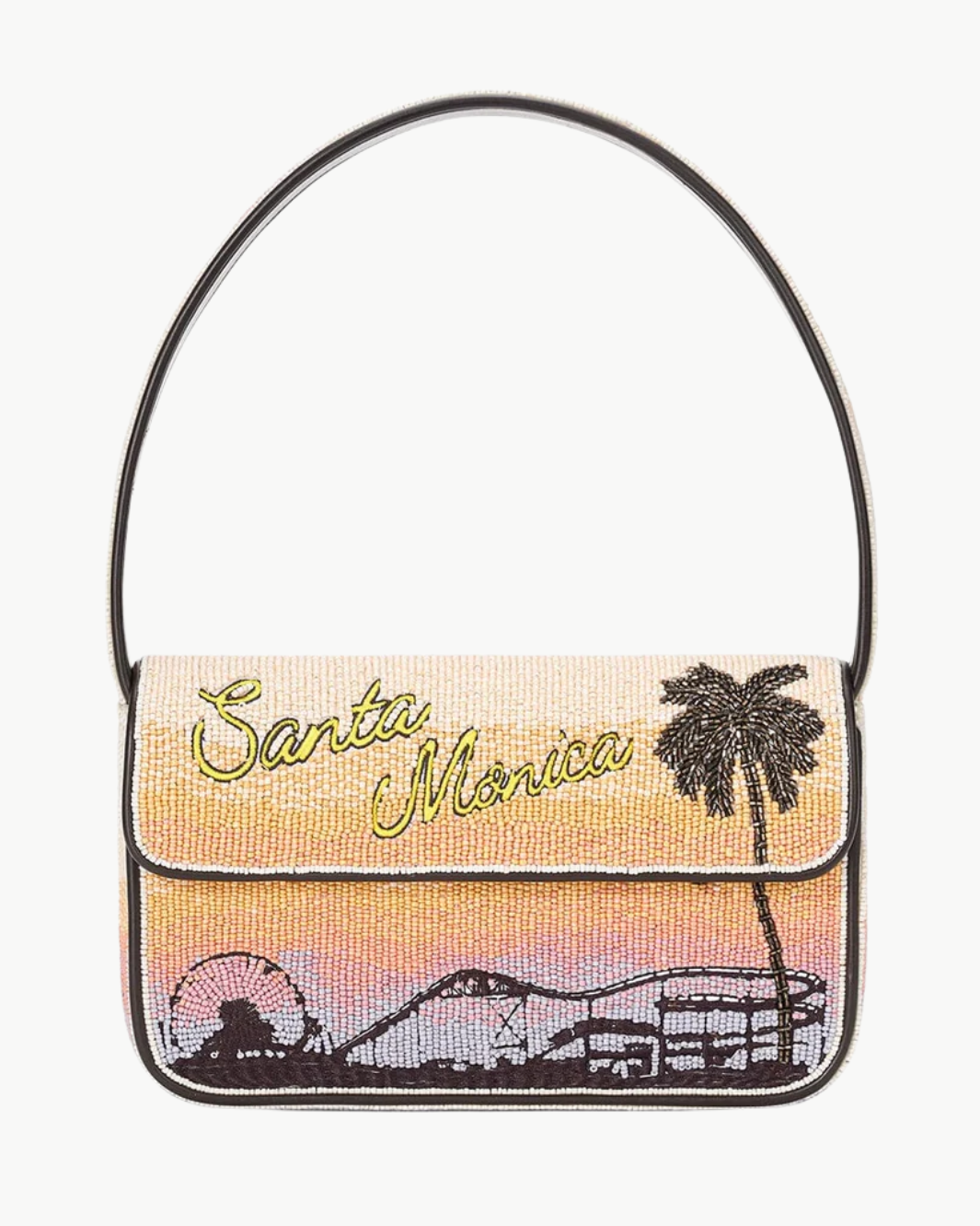 Staud Tommy Beaded Bag - Santa Monica Sunset