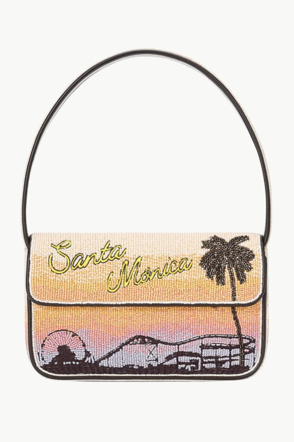 Staud Tommy Beaded Bag - Santa Monica Sunset