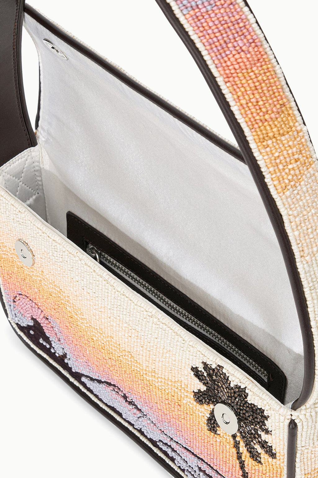 Staud Tommy Beaded Bag - Santa Monica Sunset
