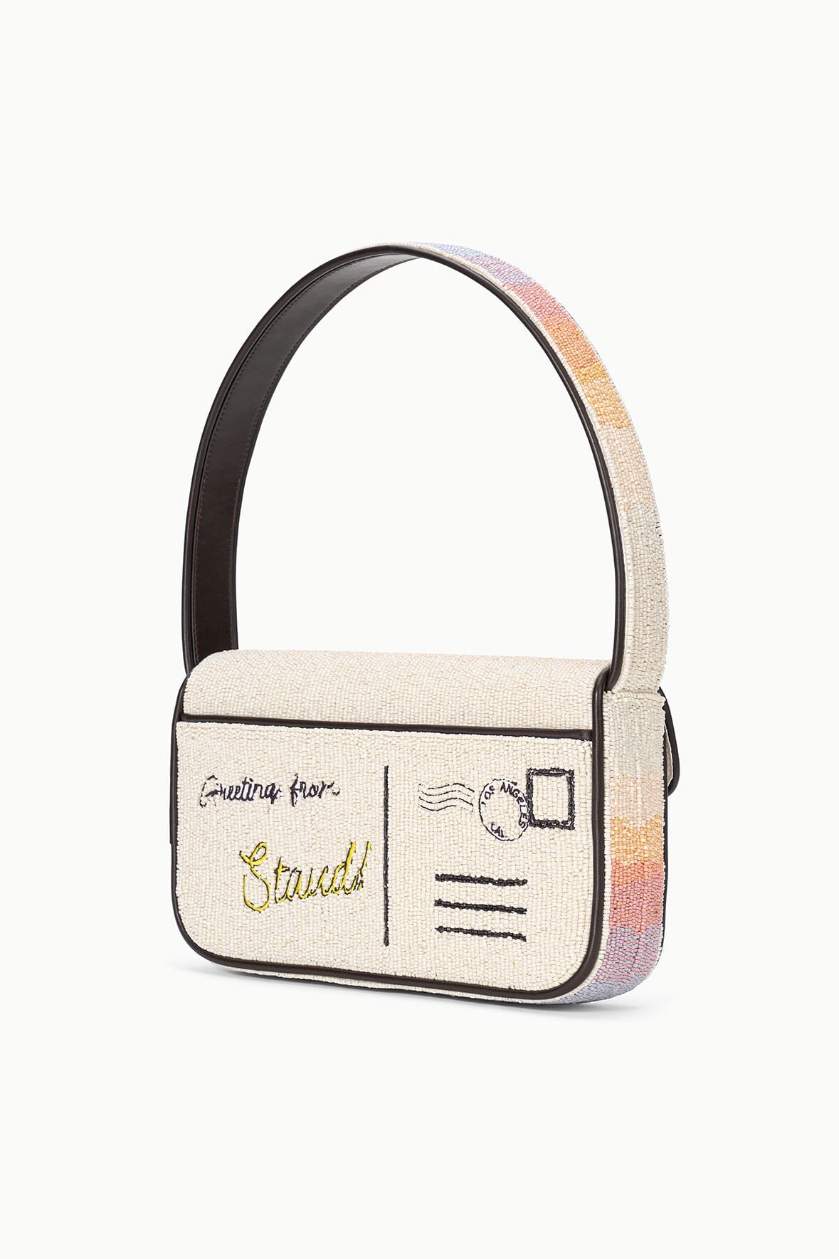 Staud Tommy Beaded Bag - Santa Monica Sunset