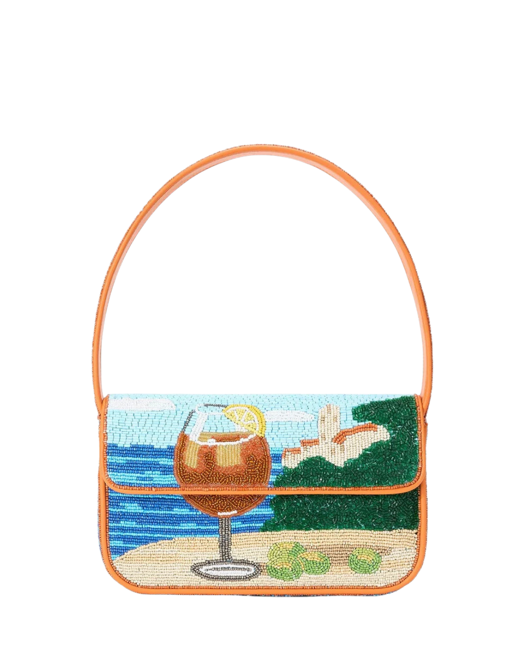 Staud Tommy Beaded Bag - Sunset Spritz