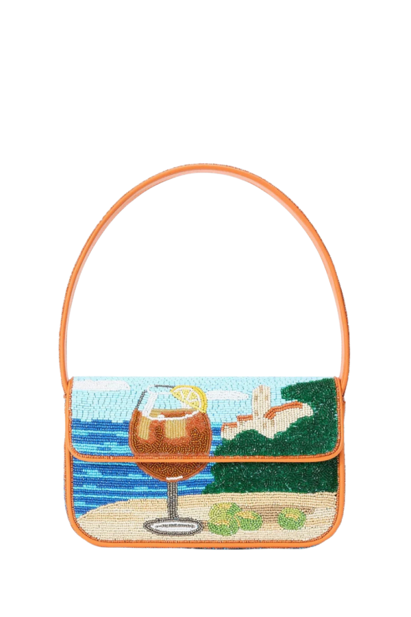 Staud Tommy Beaded Bag - Sunset Spritz