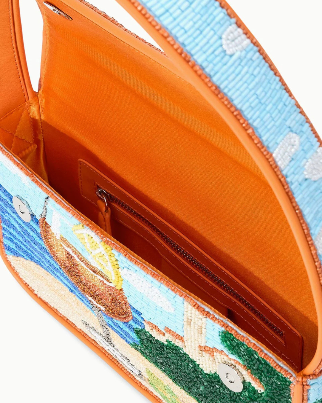 Staud Tommy Beaded Bag - Sunset Spritz